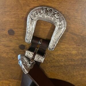 Western Style White House Black Market Brown Belt